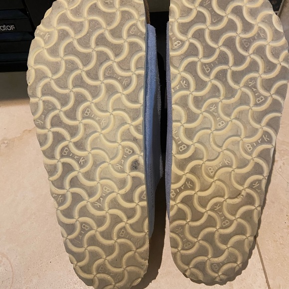 Birkenstock Sky Blue Suede Double Buckle Sandals - Picture 4 of 4